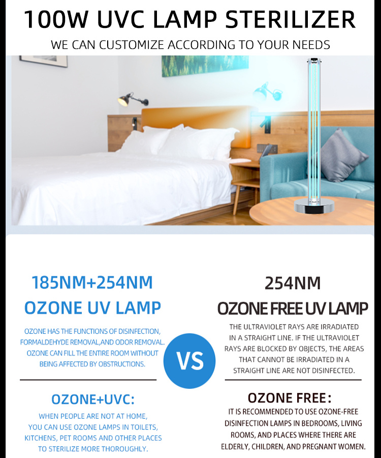 uv sterilizer lamp 100w