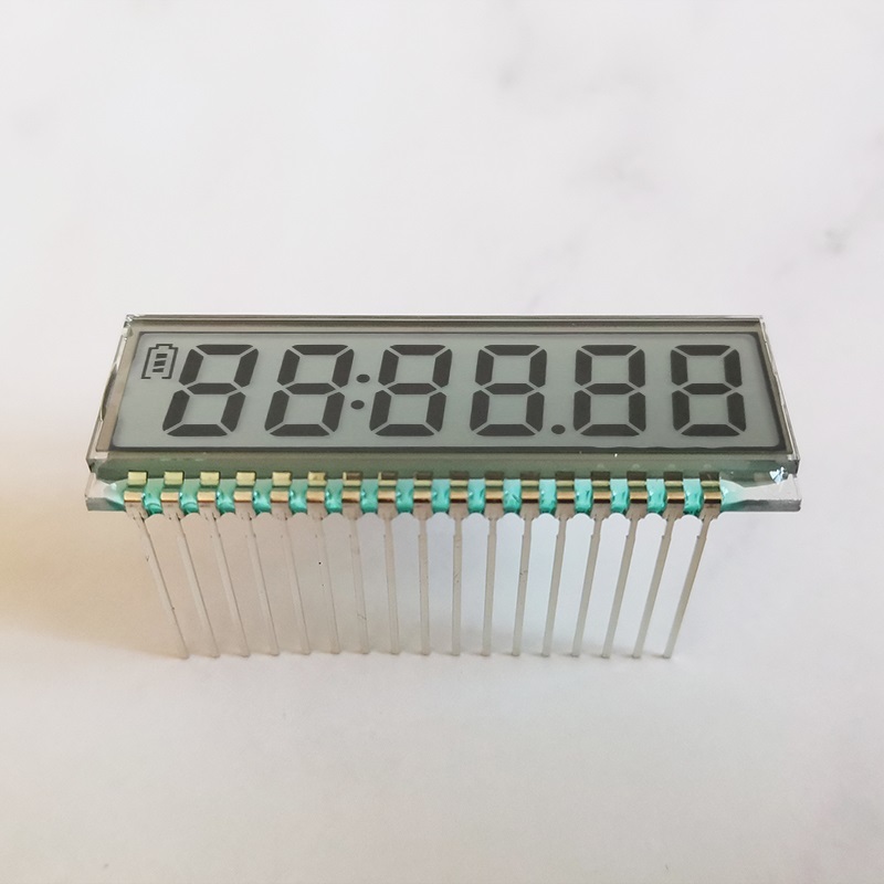 6位tn宽温段码lcd液晶显示屏带电量GDC0570