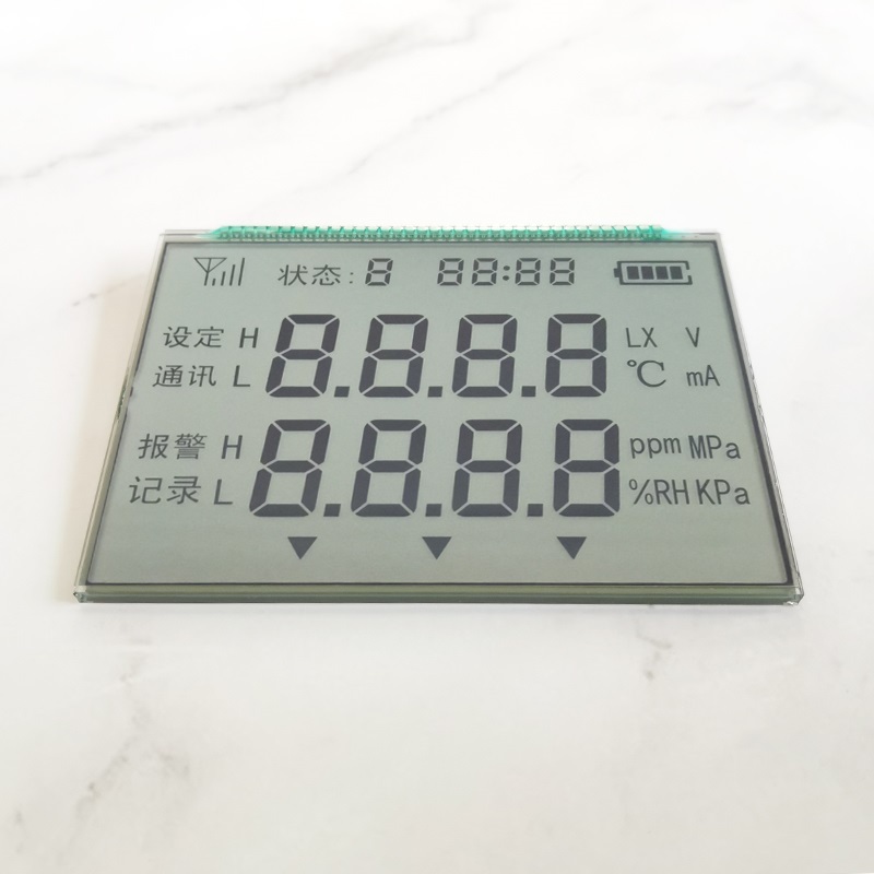 多排8字段式lcd屏温湿度压力浓度液晶显示屏GDC1096