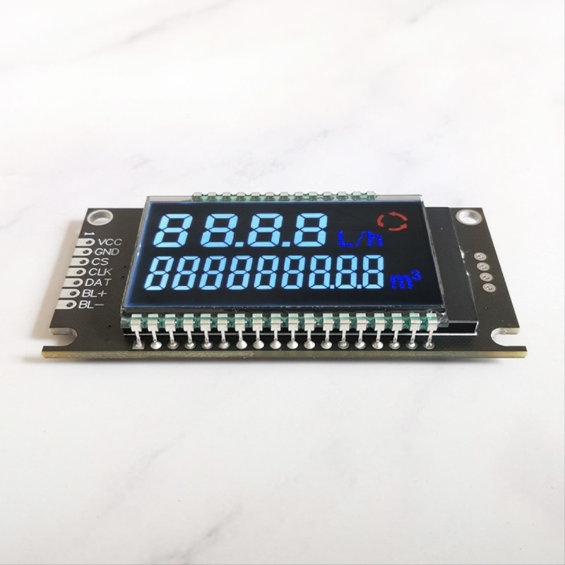 HT1621驱动全视角VA黑底白字段码LCD模块QYM32262