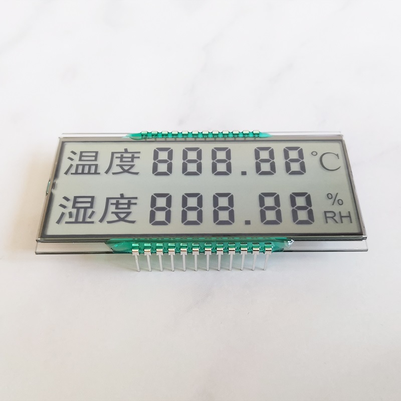 HTN超宽温双排5位8字段码液晶屏温度湿度LCD数码管GDC03849
