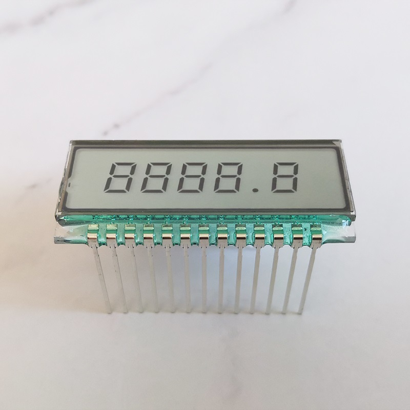 4com段码LCD屏长管脚5位8字液晶显示屏QYT19528