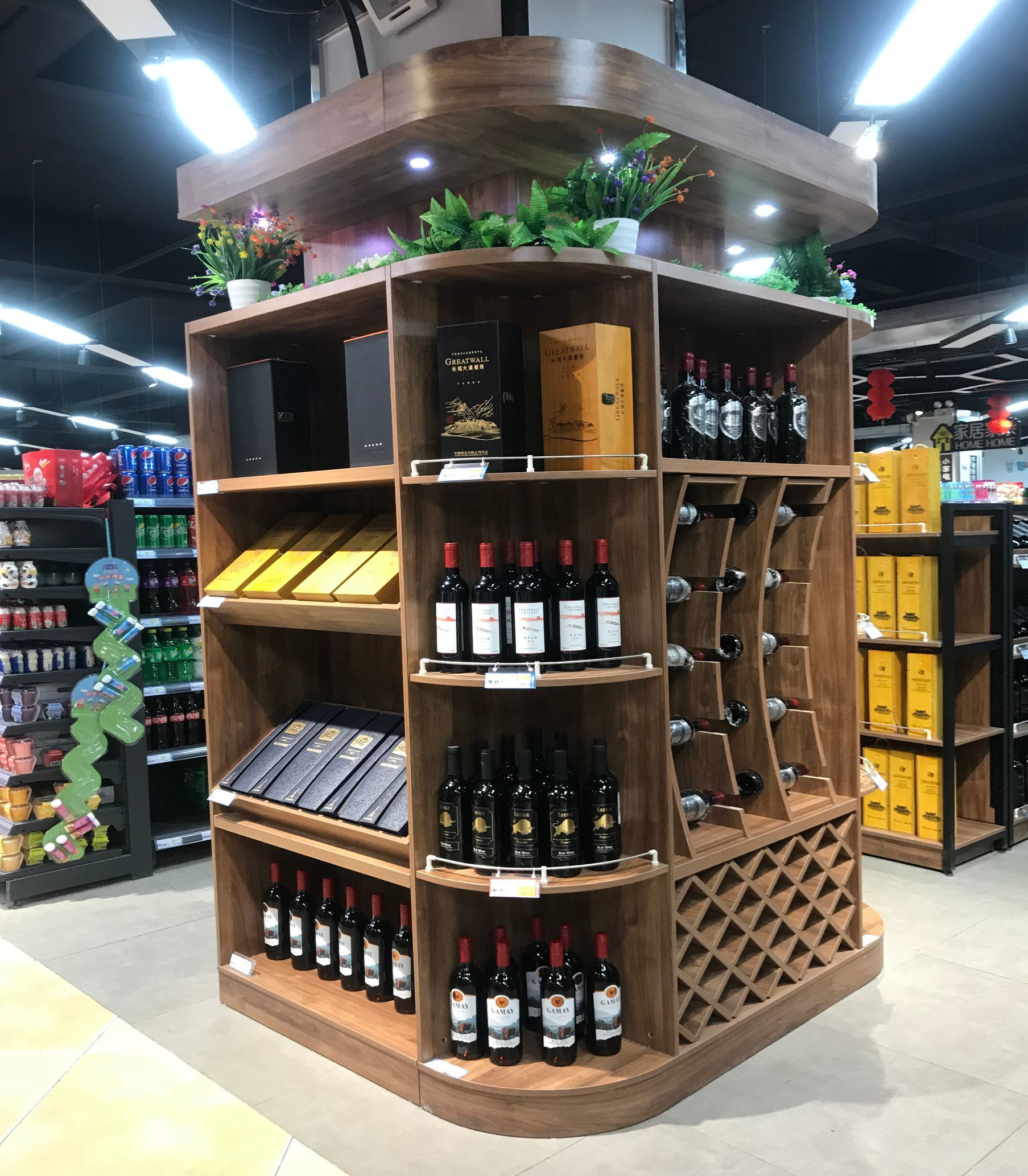 超市便利店红酒柜定制