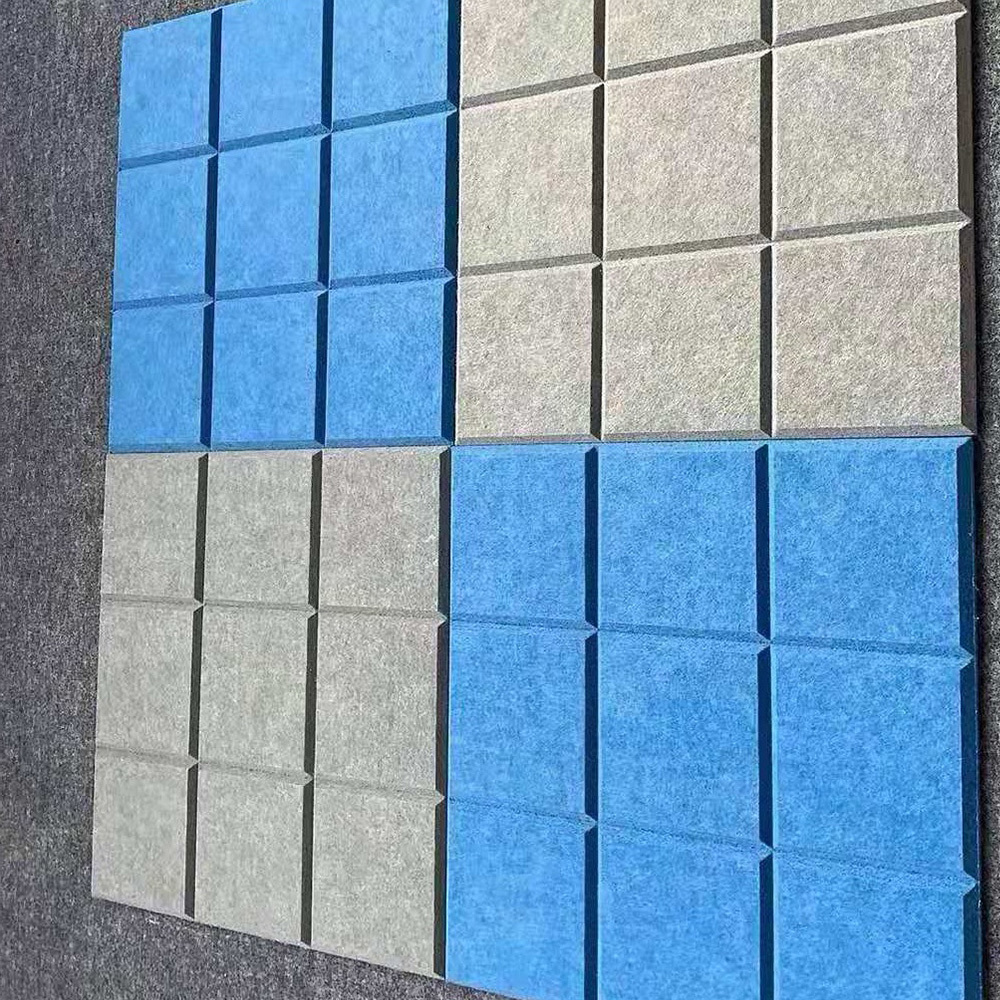 聚酯纤维九宫格吸音板
