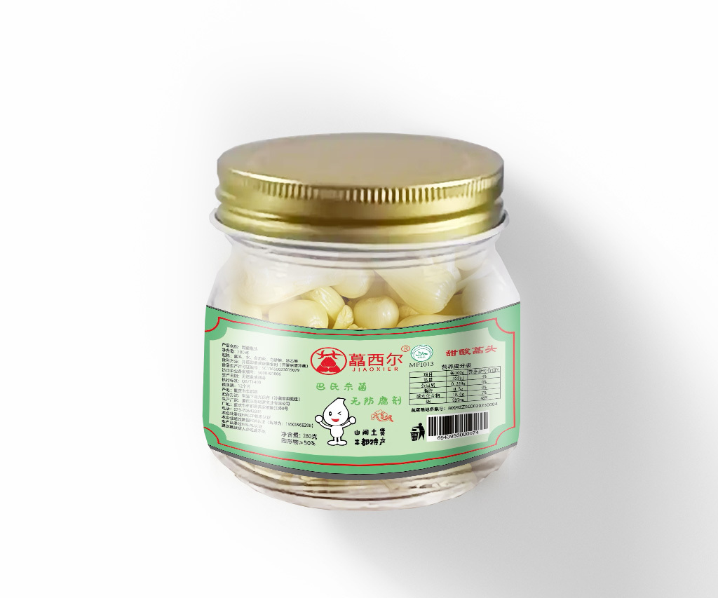 280g 玻璃瓶甜酸藠头