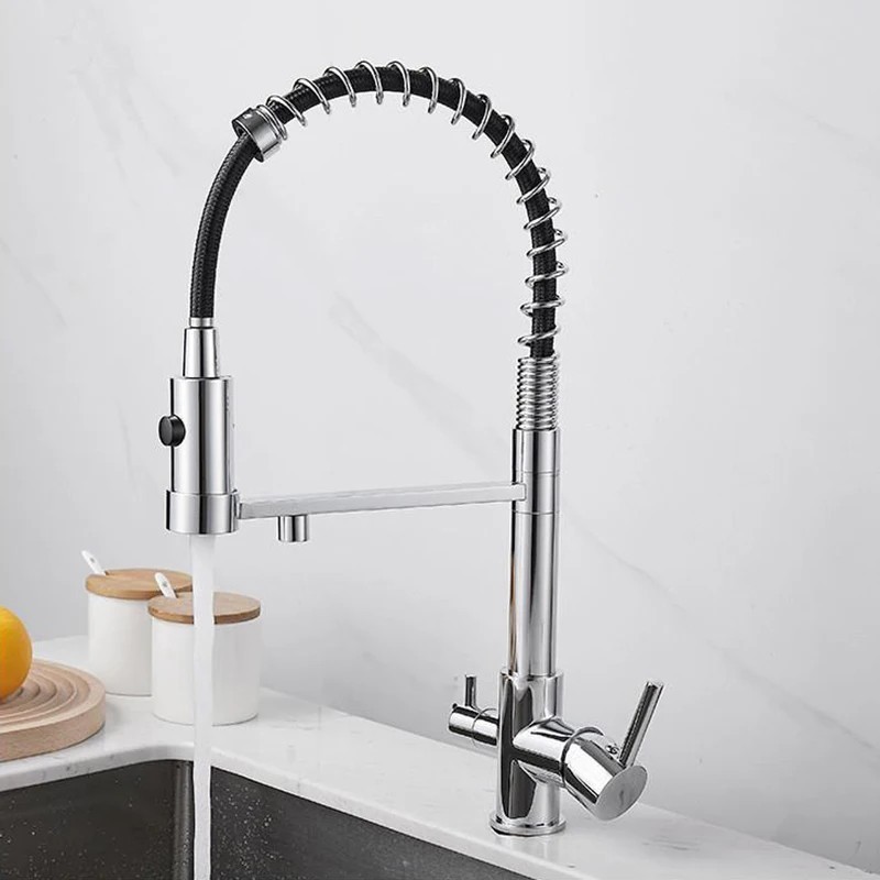 Grifería mezcladora con tubo flexible Grifo de fregadero de cocina