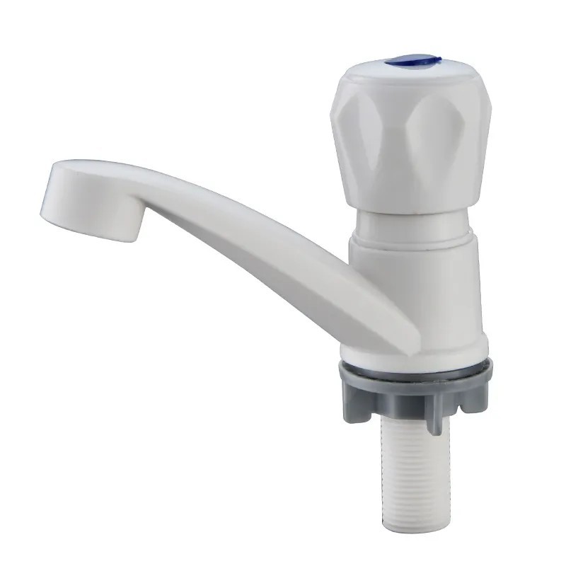 Grifo de lavatorio de agua fría de material plástico ABS Grifería de una sola manija