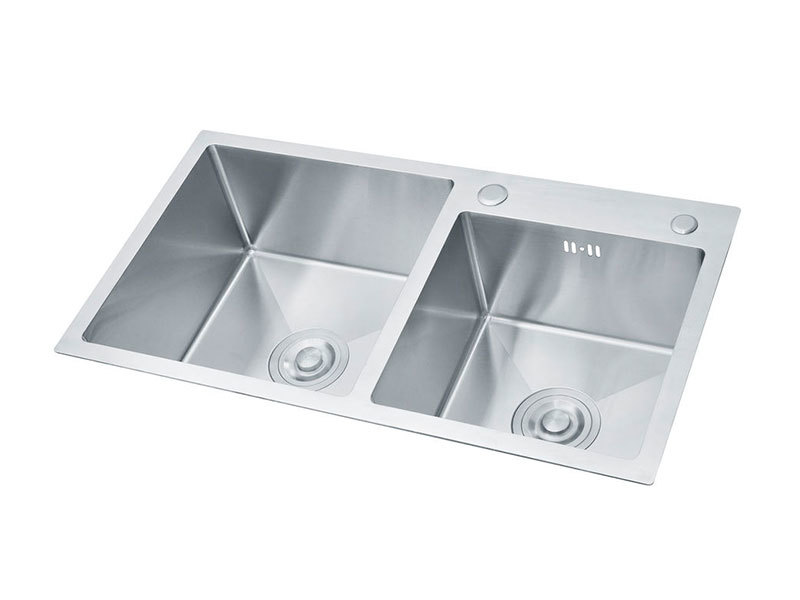 Fregadero de cocina de acero inoxidable Lavabo de doble tazón