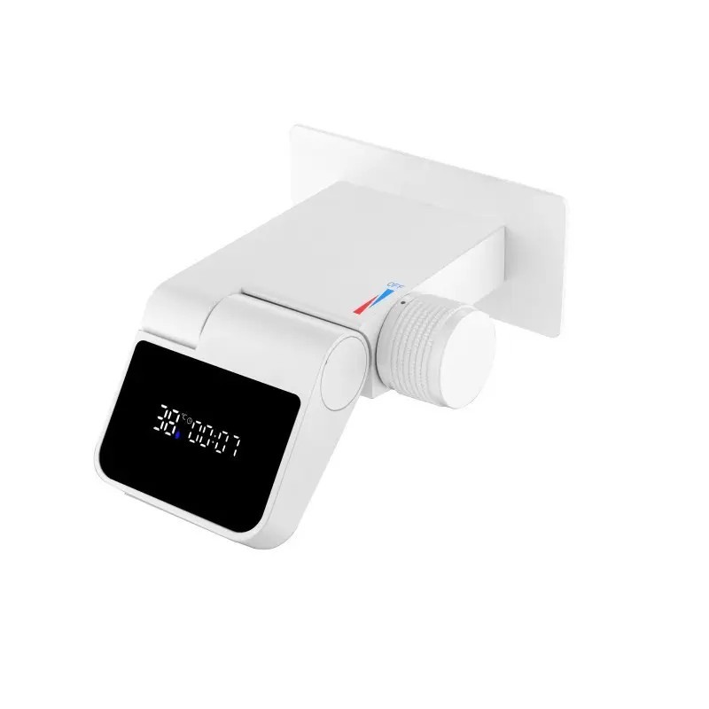 Grifo de lavabo ocultado en la pared Grifería de lavatorio con pantalla digital