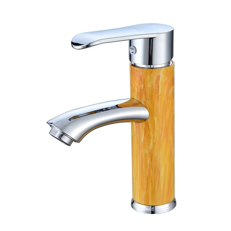 Grifo de lavatorio de agua fría y caliente de material plástico ABS Grifería mezcladora