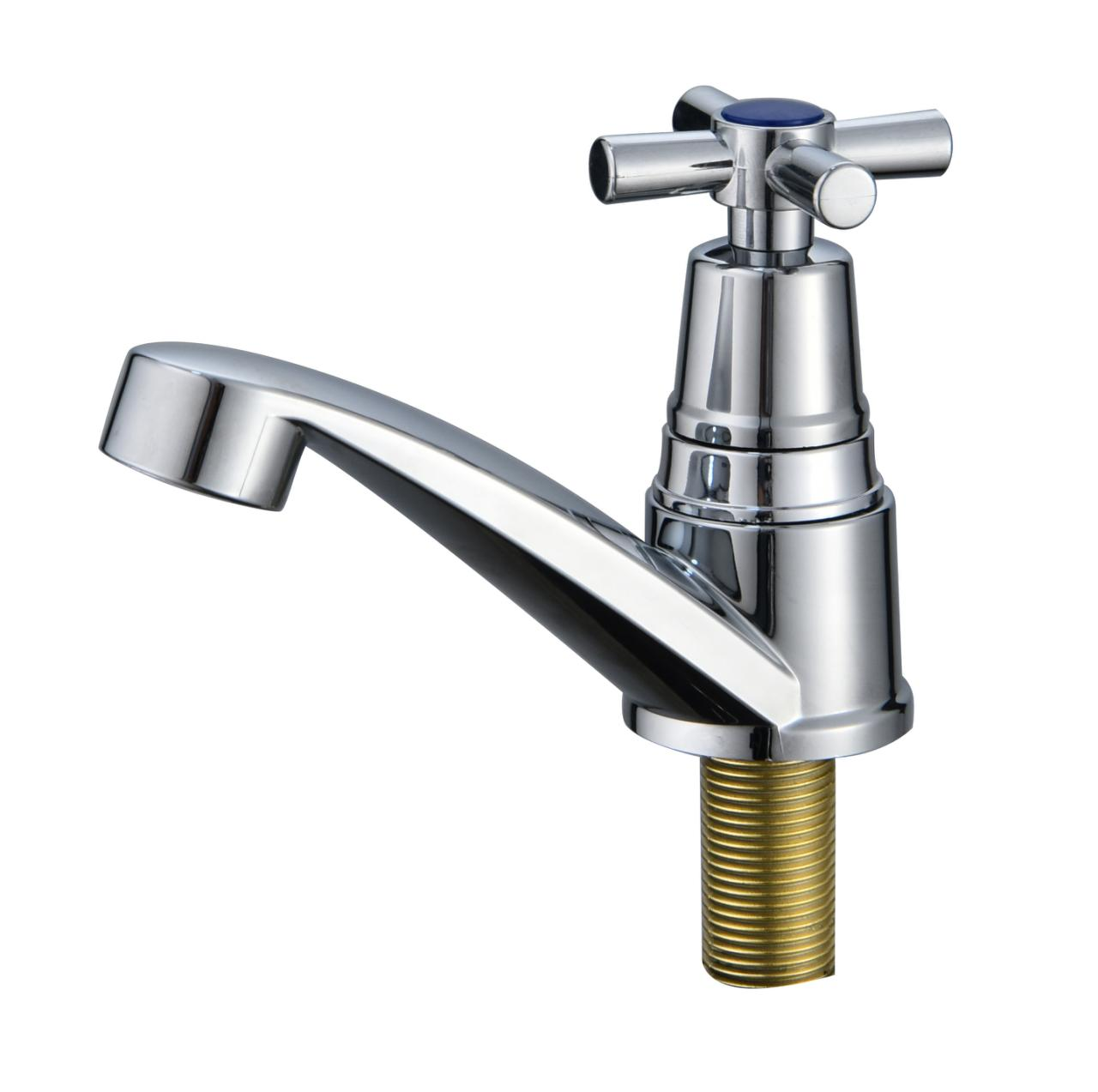 Grifo de lavatorio de agua fría de material plástico ABS Grifería de una sola manija