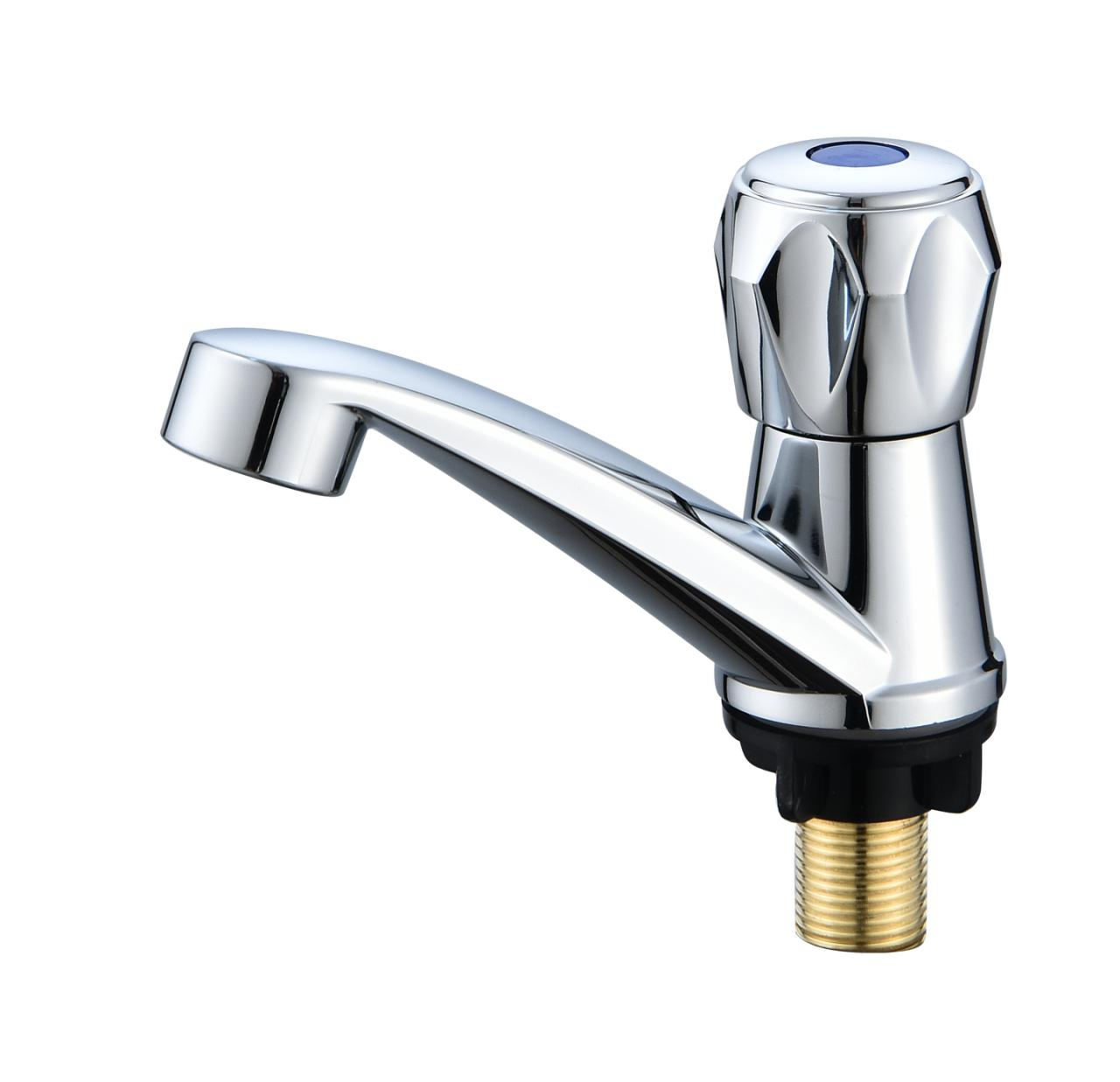 Grifo de lavatorio de agua fría de material plástico ABS Grifería de una sola manija