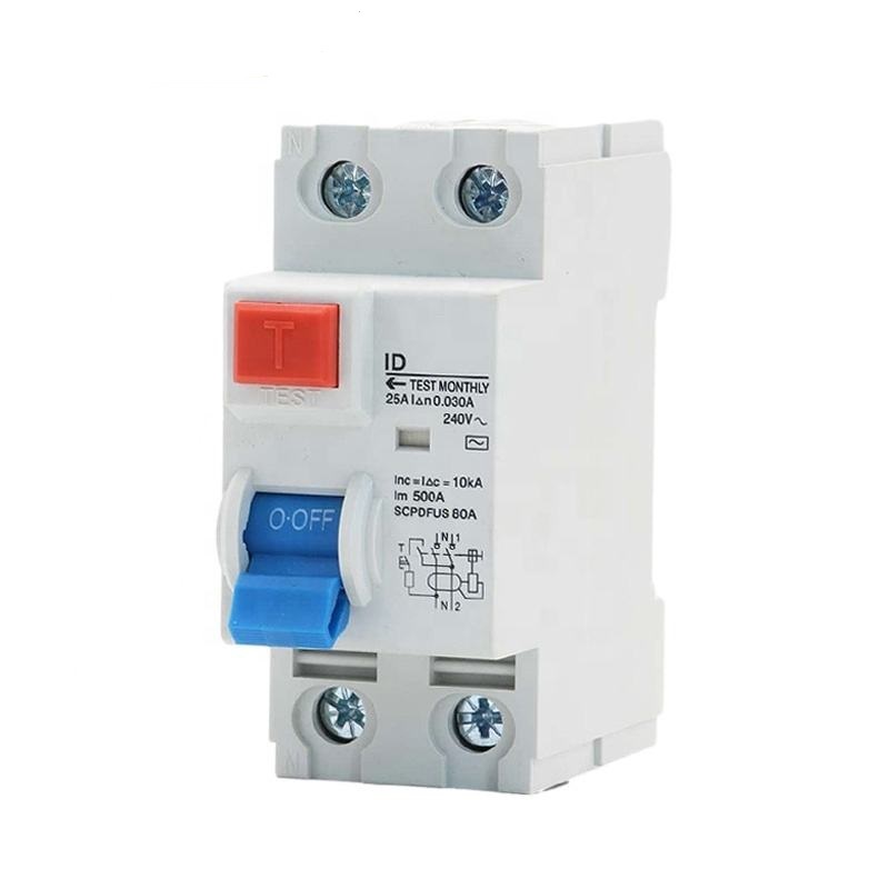 ID 2P 4P 25A 40A 63A RCCB ELCB Residual Current Circuit Breaker