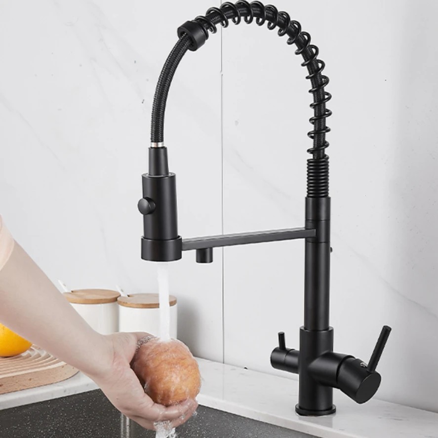 Grifería mezcladora con tubo flexible Grifo de fregadero de cocina