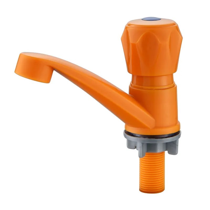 Grifo de lavatorio de agua fría de material plástico ABS Grifería de una sola manija