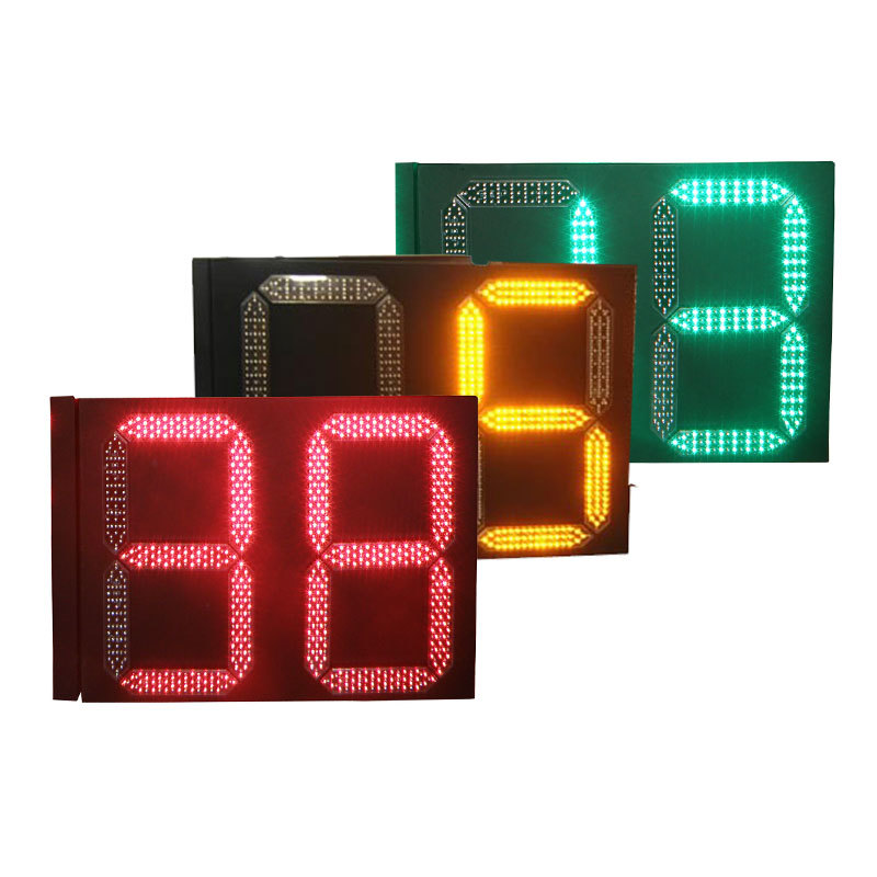 Square Metal Countdown Timer Traffic Light