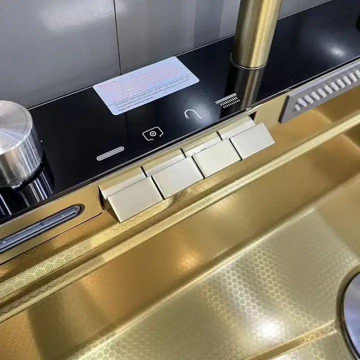 Fregadero de cocina de acero inoxidable Lavabo con pantalla digital
