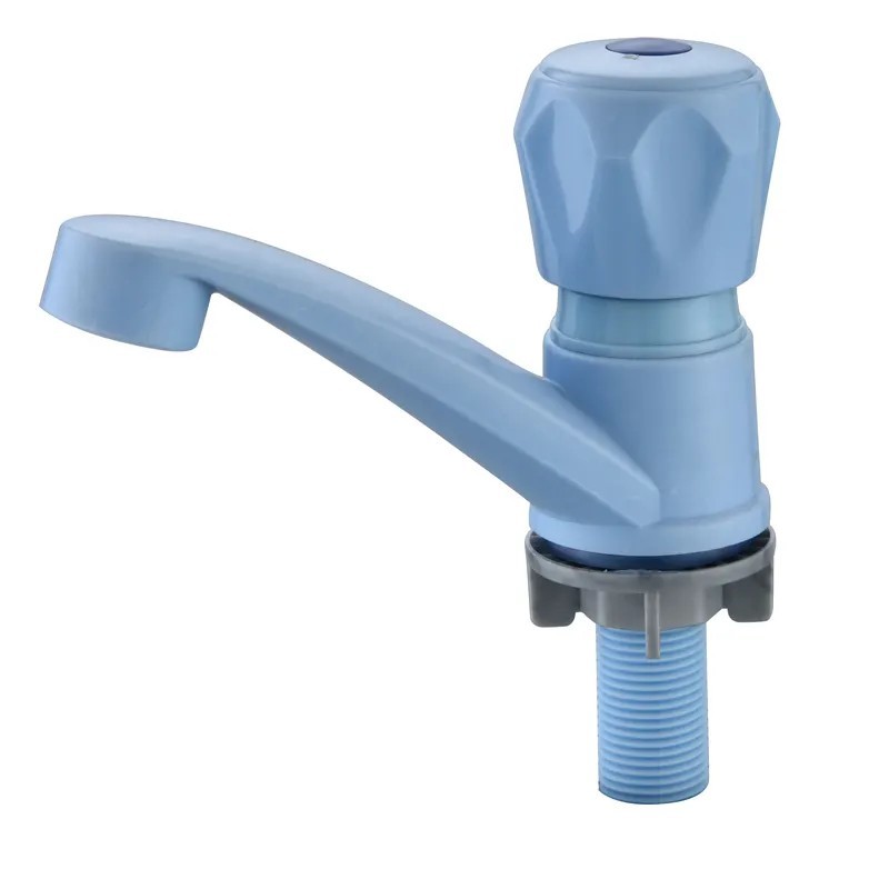 Grifo de lavatorio de agua fría de material plástico ABS Grifería de una sola manija