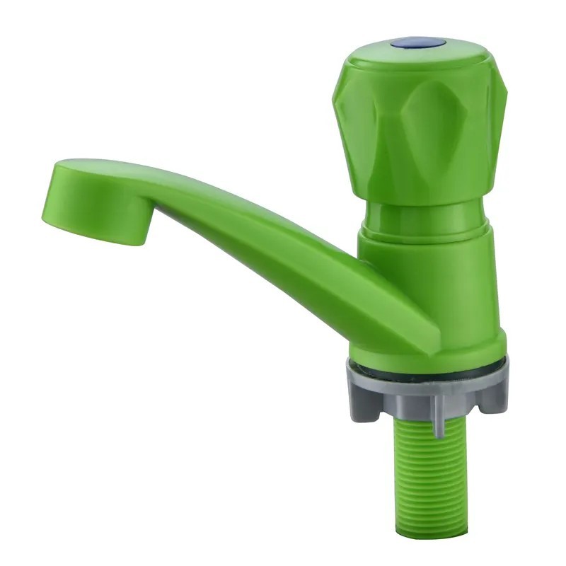 Grifo de lavatorio de agua fría de material plástico ABS Grifería de una sola manija