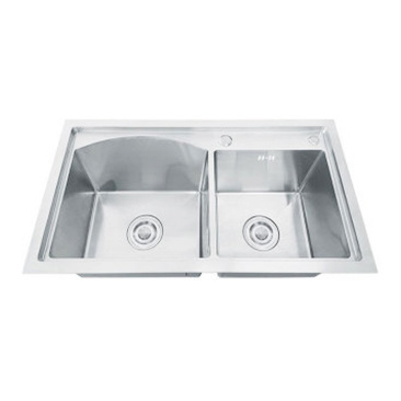 Fregadero de cocina de acero inoxidable Lavabo de doble tazón
