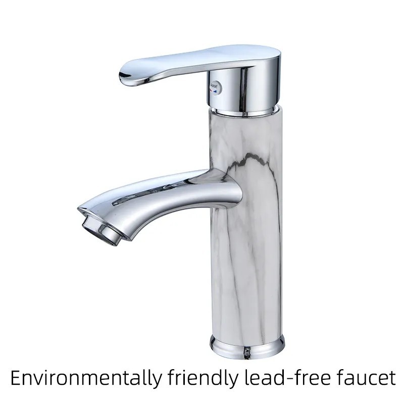 Grifo de lavatorio de agua fría y caliente de material plástico ABS Grifería mezcladora