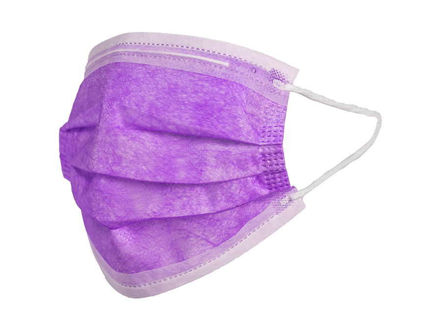 Disposable Face Mask (Purple)
