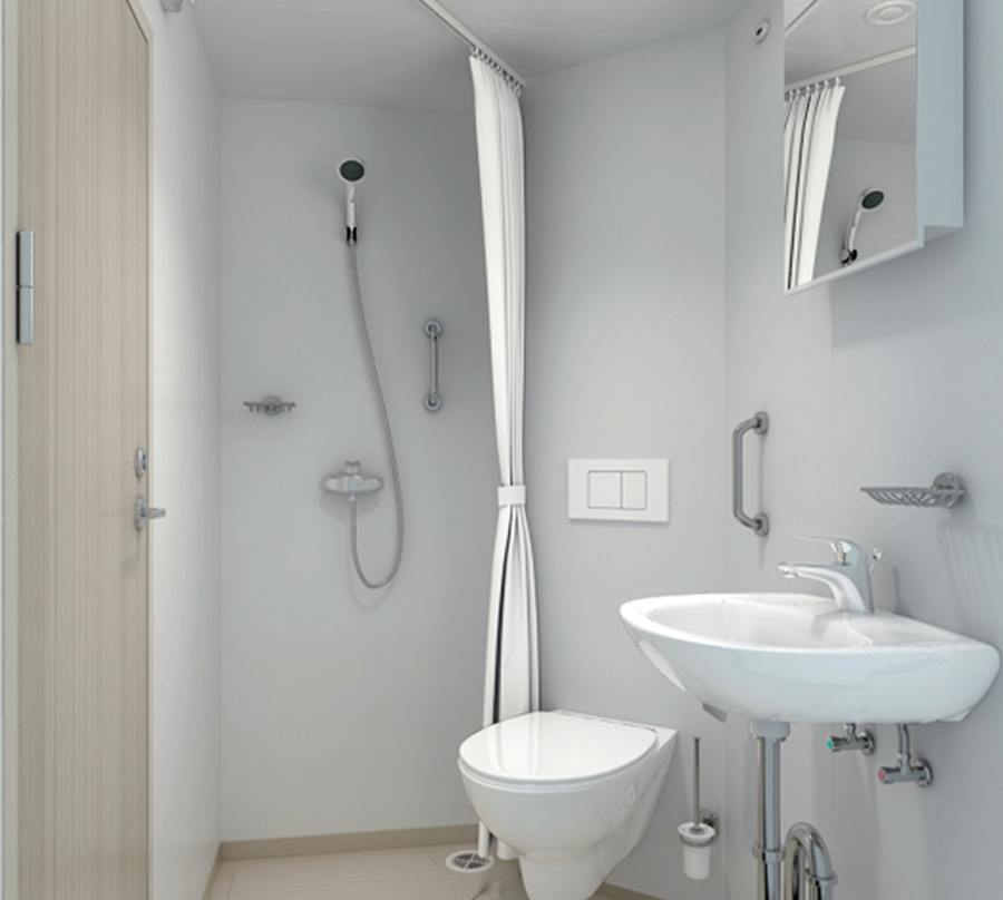 Lightweight sanitary unit
