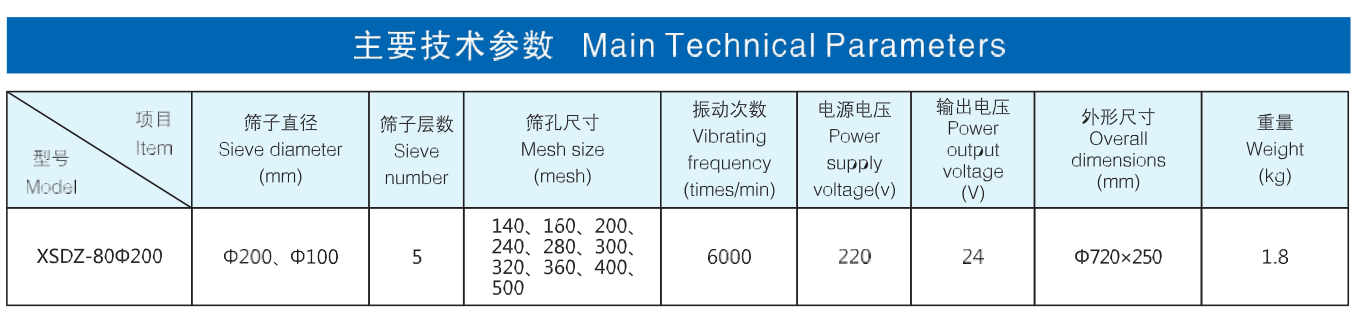 XSDZ-80φ200電磁振篩儀