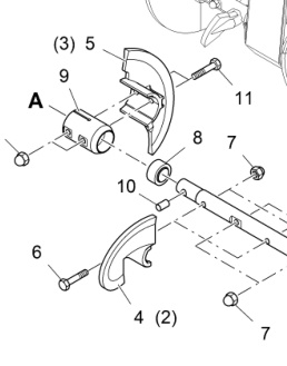 4606302116  400mm Double-Hole Transition left Blade  Connection Blade Transition Blade Material Distribution System Paver Parts