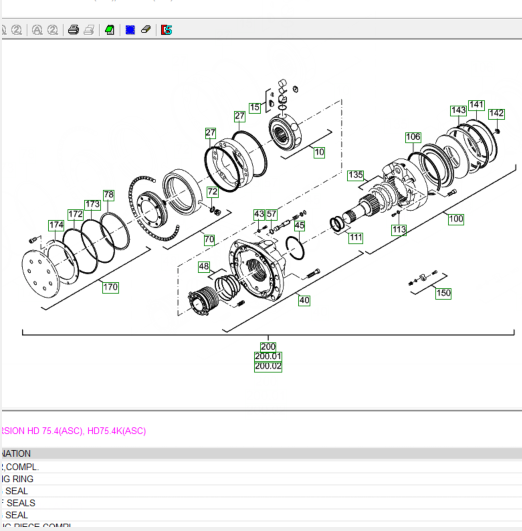 2051942 Travel Motor, Hydraulic Motor, Paver Parts, Milling Machine Parts, Roller Parts