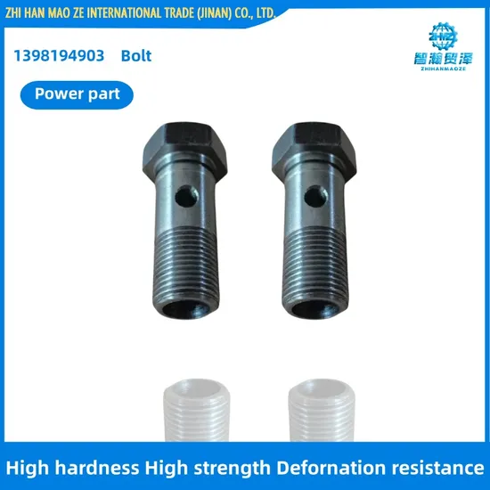 1398194903 Asphalt Paver Accessories M18*45 Anti-Creep Lock Hollow Bolt