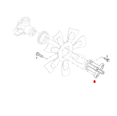 05717210 Fan Bracket, Engine, Paver Parts, Milling Machine Parts, Roller Parts, 04256683, 010119314