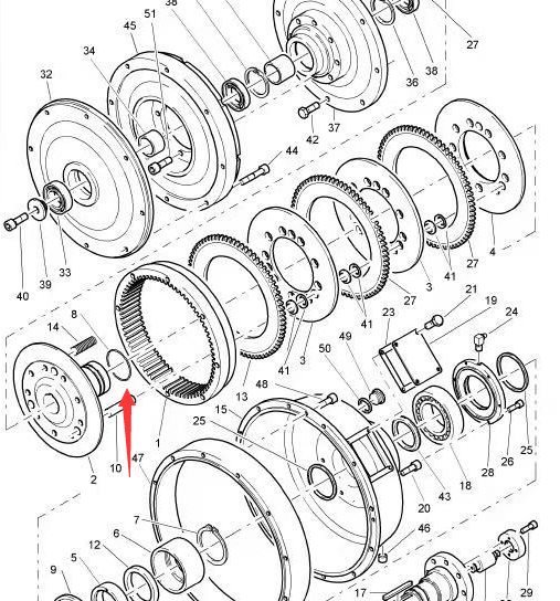 05900506 Sealing Ring, Road Milling Machine Recycling Slipform Parts, Paver Parts, Milling Machine Parts, Roller Parts