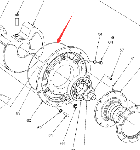 386804 Seal Ring, Roller Parts, Other Parts, Paver Parts, Milling Machine Parts, Roller Parts