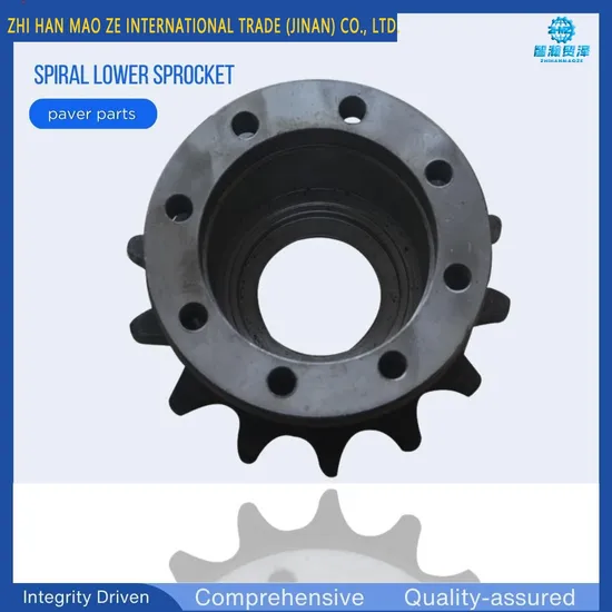 DTULTU01 Asphalt Paver Spiral Lower Sprocket Chain Sprocket
