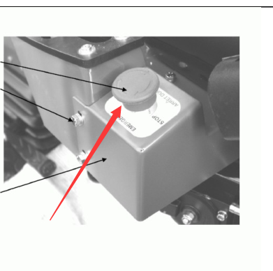 2108425 Emergency Stop Switch Assembly, Switch Linkage, Paver Parts, Milling Machine Parts, Roller Parts