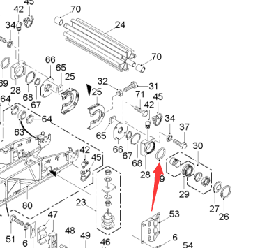 26460 O-Ring, Rubber Seal Ring, Return Roller, Road Milling Machine Recycling Slipform Parts, Paver Parts, Milling Machine Parts, Roller Parts