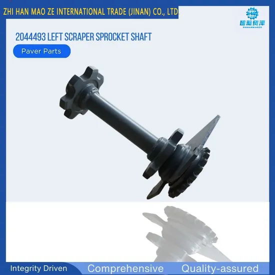Left Scraper Sprocket Shaft Assembly for Asphalt Pavers