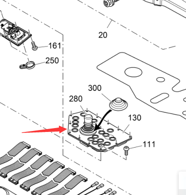 2187484 Control Panel, Asphalt Paver Parts, Paver Parts, Milling Machine Parts, Roller Parts