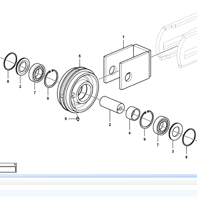 13918743 Walking Guide Wheel, Asphalt Paver Parts, Guide Wheel, Paver Parts, Milling Machine Parts, Roller Parts