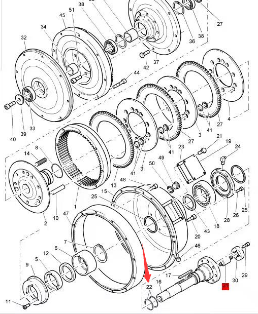 06220653 Ring, Road Milling Machine Recycling Slipform Parts, Paver Parts, Milling Machine Parts, Roller Parts