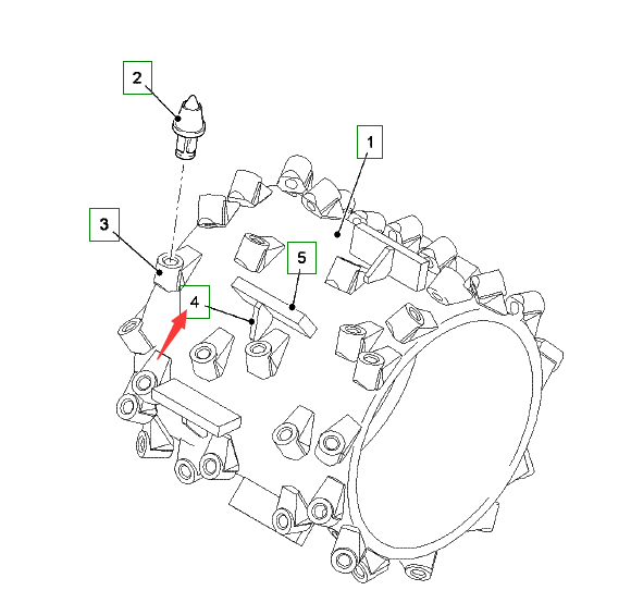 66941 Clamping Plate, Pavement Milling Machine Recycling Slipform Parts, Cutter Head and Holder, Paver Parts, Milling Machine Parts, Road Roller Parts