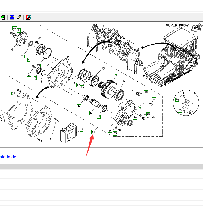 2010608 Screw Motor Reducer, Asphalt Paver Parts, Paver Parts, Milling Machine Parts, Roller Parts, 2007159 2010612
