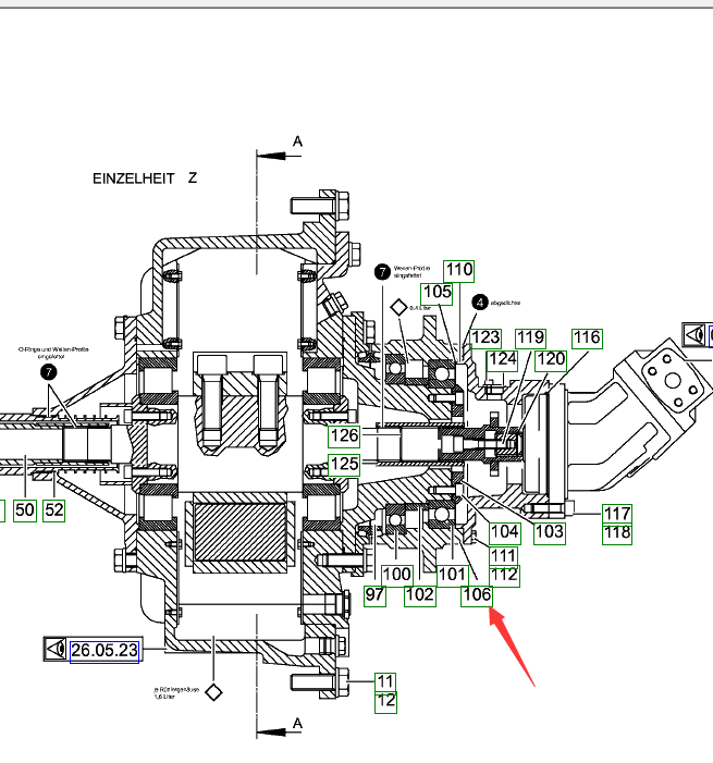 486922 Bearing Seat, Paver Parts, Milling Machine Parts, Road Roller Parts