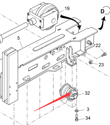 2038734 Track Roller, Asphalt Paver Parts, Paver Parts, Milling Machine Parts, Roller Parts