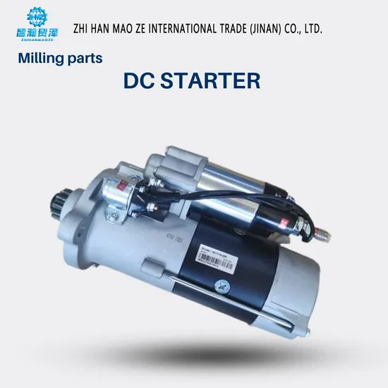 High-Performance 12 Teeth 24V DC Starter Motor for Road Milling Machines