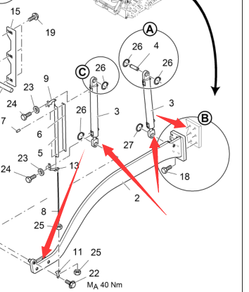 2046682 Leveling Cylinder, Asphalt Paver Parts, Paver Parts, Milling Machine Parts, Roller Parts