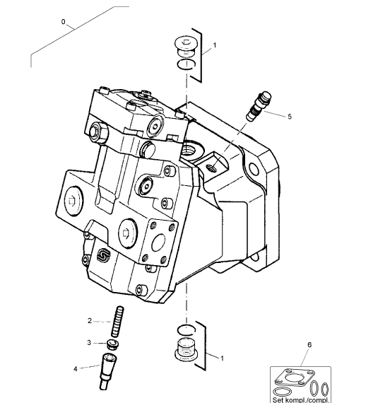 05817095 Rear Wheel Travel Motor, Road Roller Parts, Hydraulic Motor, Paver Parts, Milling Machine Parts, Road Roller Parts