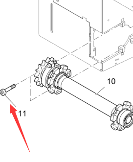 9516340912 Central Scraper Sprocket Shaft Fixing Bolt, Hexagon Socket Half-Threaded Bolt, Asphalt Paver Parts, Paver Parts, Milling Machine Parts, Roller Parts