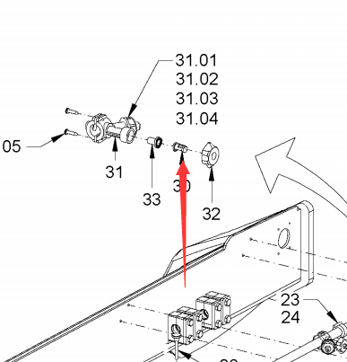 1232762 Water Nozzle Head, Paver Parts, Milling Machine Parts, Roller Parts